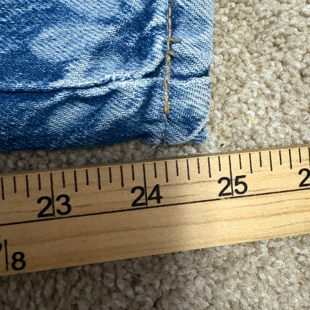 We The Free Womens NEW 31 Good Luck Barrel Jeans Blue Floral Daisy Boho Hippie - Picture 6 of 6